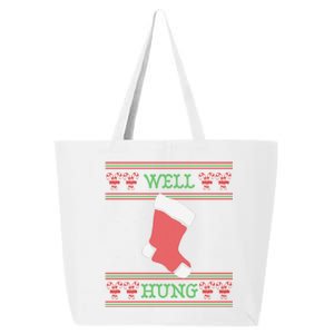 Well Hung Funny Adult Ugly Christmas Style Gift 25L Jumbo Tote