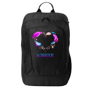 Warrior Heart Feather Graphic City Backpack