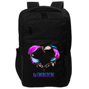 Warrior Heart Feather Graphic Impact Tech Backpack