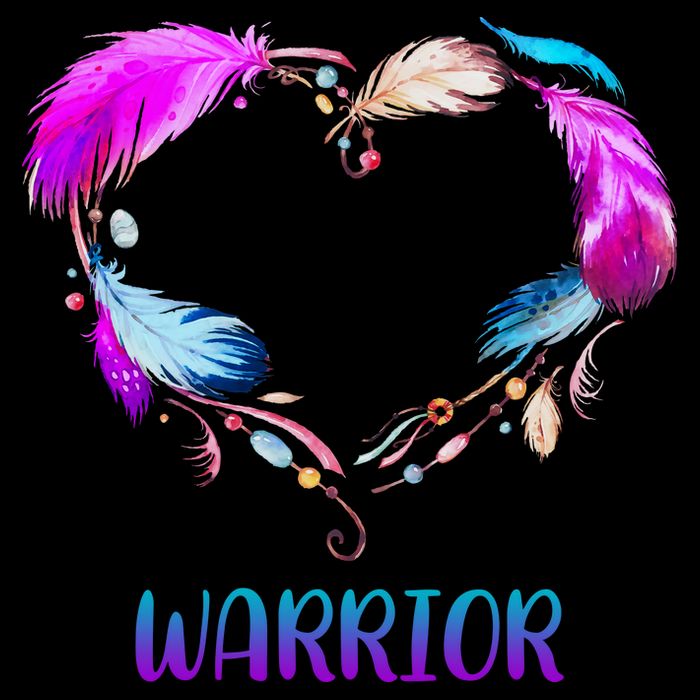 Warrior Heart Feather Graphic Impact Tech Backpack
