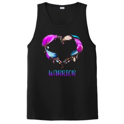 Warrior Heart Feather Graphic PosiCharge Competitor Tank