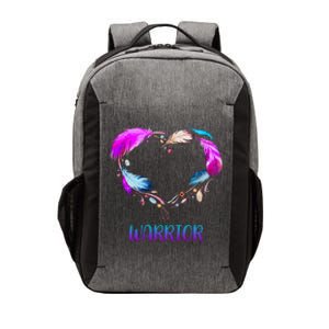 Warrior Heart Feather Graphic Vector Backpack