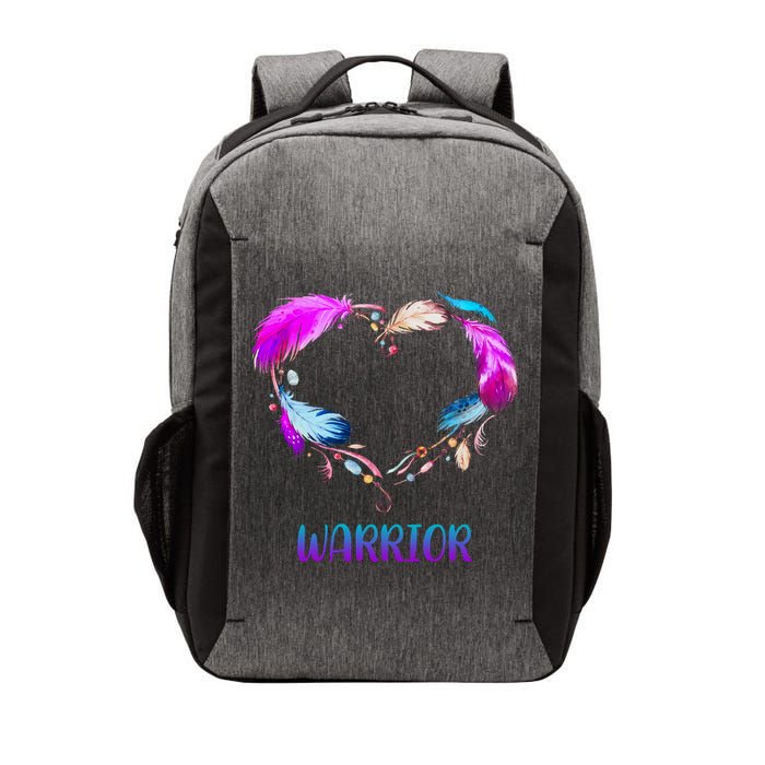 Warrior Heart Feather Graphic Vector Backpack