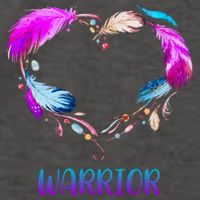 Warrior Heart Feather Graphic Vector Backpack