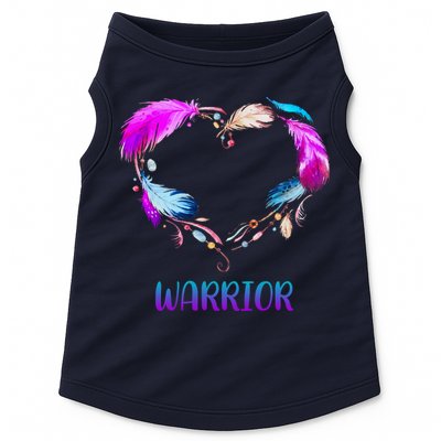 Warrior Heart Feather Graphic Doggie Tank