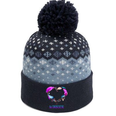 Warrior Heart Feather Graphic The Baniff Cuffed Pom Beanie