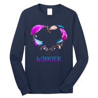 Warrior Heart Feather Graphic Long Sleeve Shirt