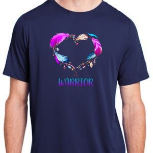 Warrior Heart Feather Graphic Adult ChromaSoft Performance T-Shirt