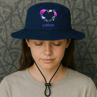Warrior Heart Feather Graphic Bucket Hat
