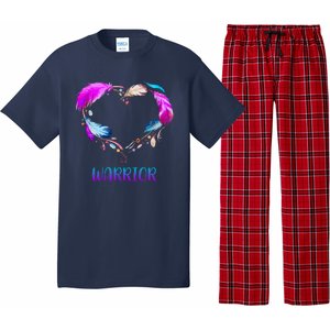 Warrior Heart Feather Graphic Pajama Set