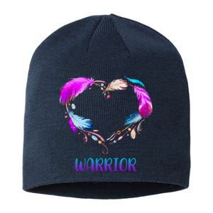 Warrior Heart Feather Graphic Sustainable Beanie