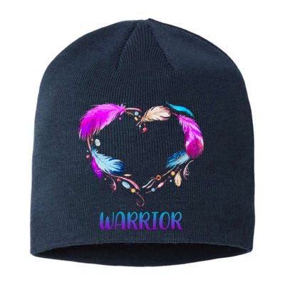 Warrior Heart Feather Graphic Sustainable Beanie