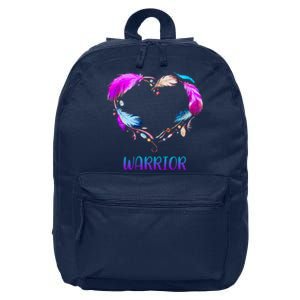 Warrior Heart Feather Graphic 16 in Basic Backpack