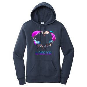 Warrior Heart Feather Graphic Women's Pullover Hoodie