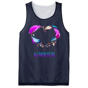 Warrior Heart Feather Graphic Mesh Reversible Basketball Jersey Tank