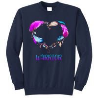 Warrior Heart Feather Graphic Tall Sweatshirt