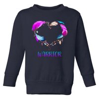 Warrior Heart Feather Graphic Toddler Sweatshirt