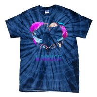 Warrior Heart Feather Graphic Tie-Dye T-Shirt