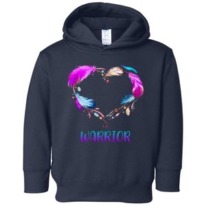 Warrior Heart Feather Graphic Toddler Hoodie