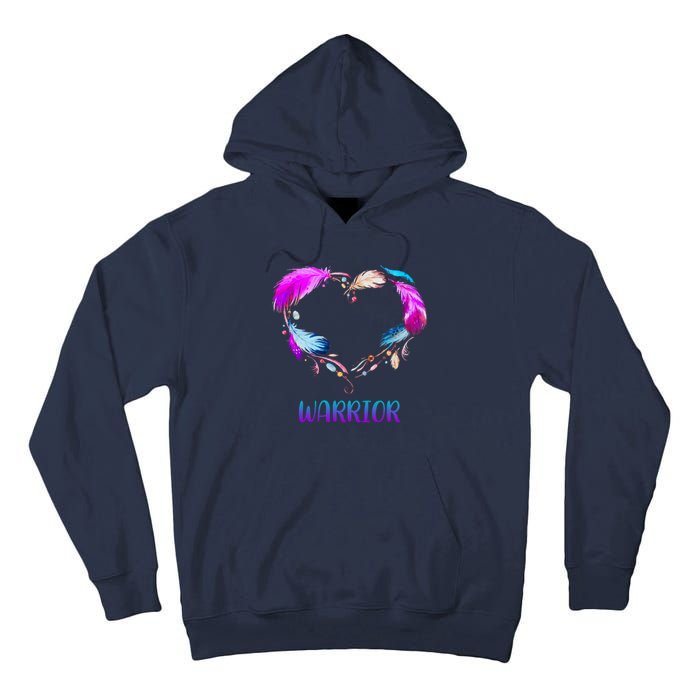 Warrior Heart Feather Graphic Tall Hoodie