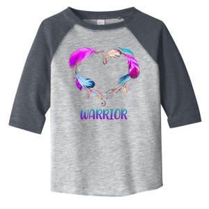 Warrior Heart Feather Graphic Toddler Fine Jersey T-Shirt