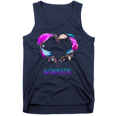 Warrior Heart Feather Graphic Tank Top