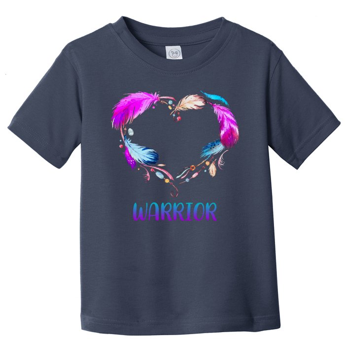 Warrior Heart Feather Graphic Toddler T-Shirt