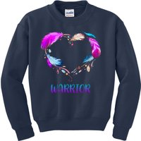 Warrior Heart Feather Graphic Kids Sweatshirt