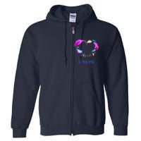 Warrior Heart Feather Graphic Full Zip Hoodie