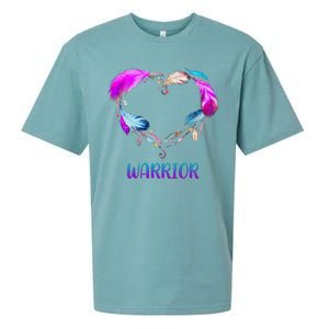 Warrior Heart Feather Graphic Sueded Cloud Jersey T-Shirt