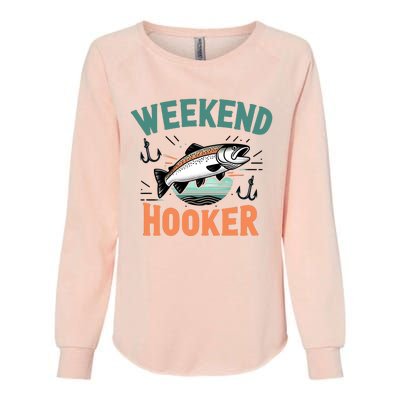 Weekend Hooker Fishing Womens California Wash Sweatshirt