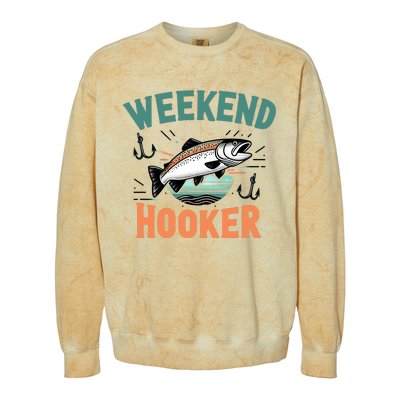 Weekend Hooker Fishing Colorblast Crewneck Sweatshirt