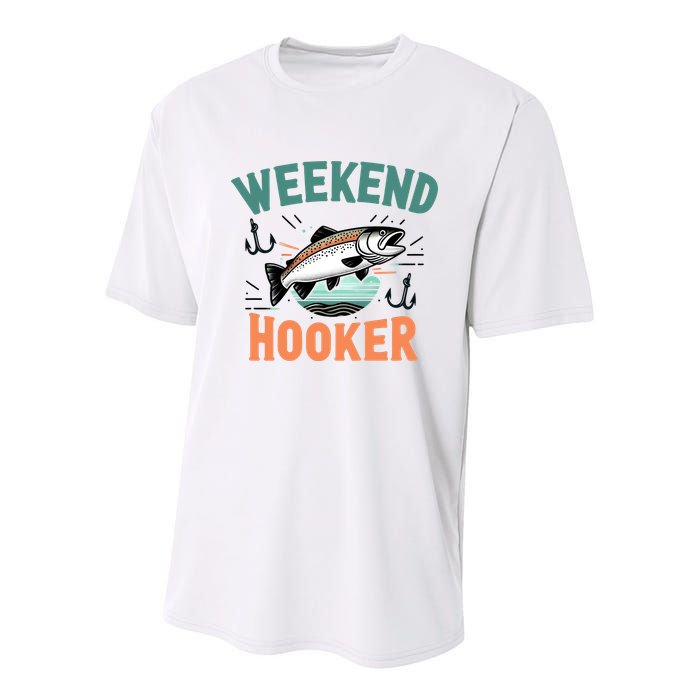 Weekend Hooker Fishing Youth Performance Sprint T-Shirt
