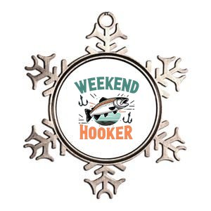 Weekend Hooker Fishing Metallic Star Ornament