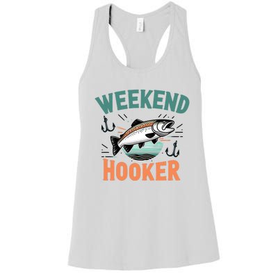 Weekend Hooker Fishing Women's Racerback Tank