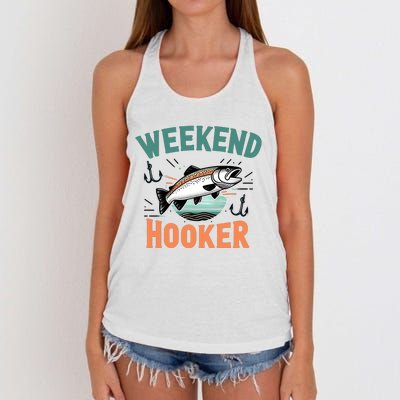 Weekend Hooker Fishing Women's Knotted Racerback Tank