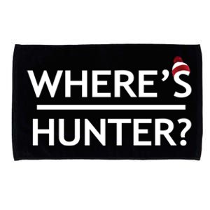 WhereS Hunter Funny Trump Quote 2020 Rally Gift Ideas Gift Microfiber Hand Towel