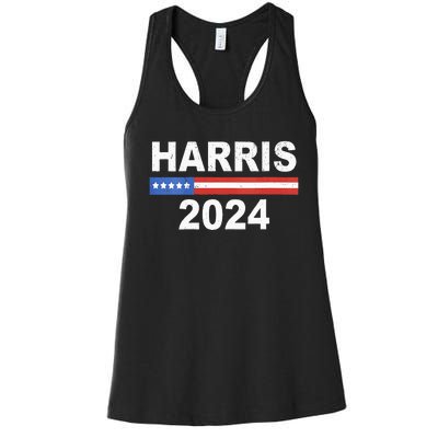 Wo Harris For President Election Kamala Harris 2024 Women's Racerback Tank