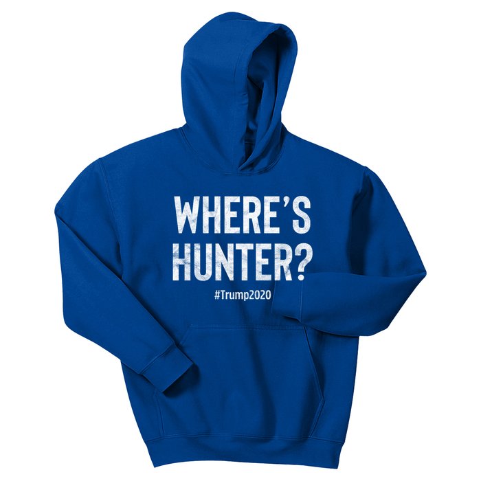 WhereS Hunter Funny Trump 2020 Rally Gift Kids Hoodie