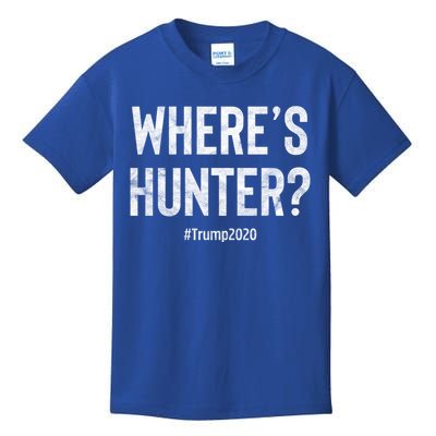 WhereS Hunter Funny Trump 2020 Rally Gift Kids T-Shirt