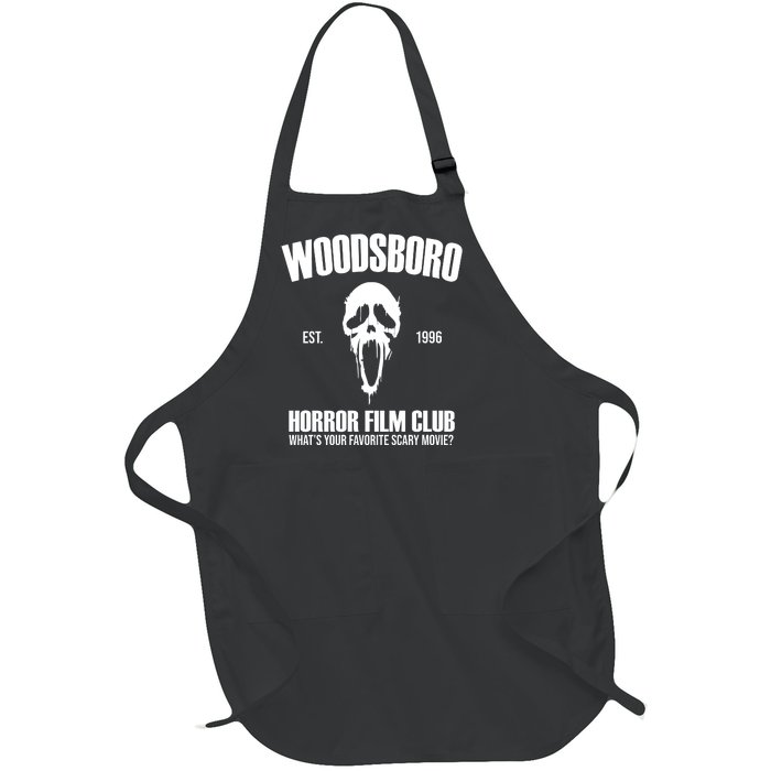 Woodsboro Horror Film Club Scary Movie Full-Length Apron With Pockets