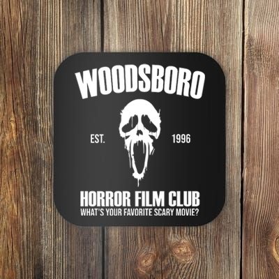 Woodsboro Horror Film Club Scary Movie Coaster