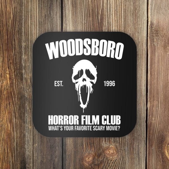 Woodsboro Horror Film Club Scary Movie Coaster