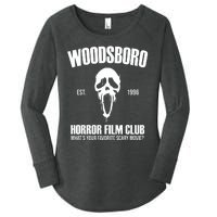 Woodsboro Horror Film Club Scary Movie Women's Perfect Tri Tunic Long Sleeve Shirt