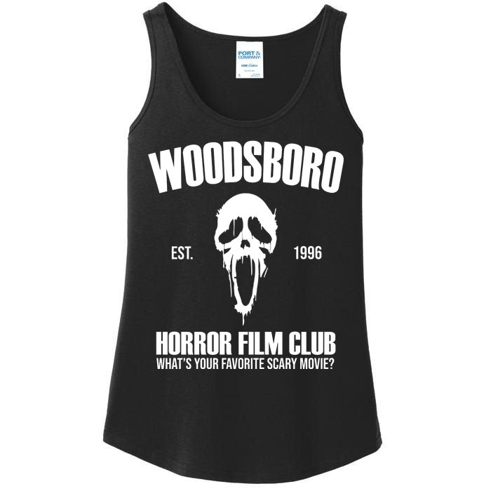 Woodsboro Horror Film Club Scary Movie Ladies Essential Tank