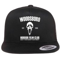 Woodsboro Horror Film Club Scary Movie Flat Bill Trucker Hat