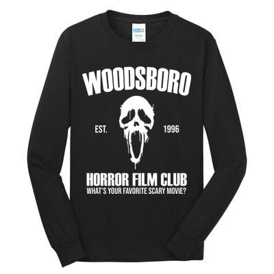 Woodsboro Horror Film Club Scary Movie Tall Long Sleeve T-Shirt