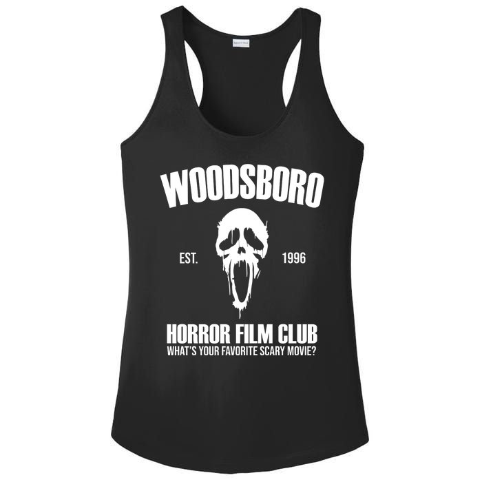 Woodsboro Horror Film Club Scary Movie Ladies PosiCharge Competitor Racerback Tank