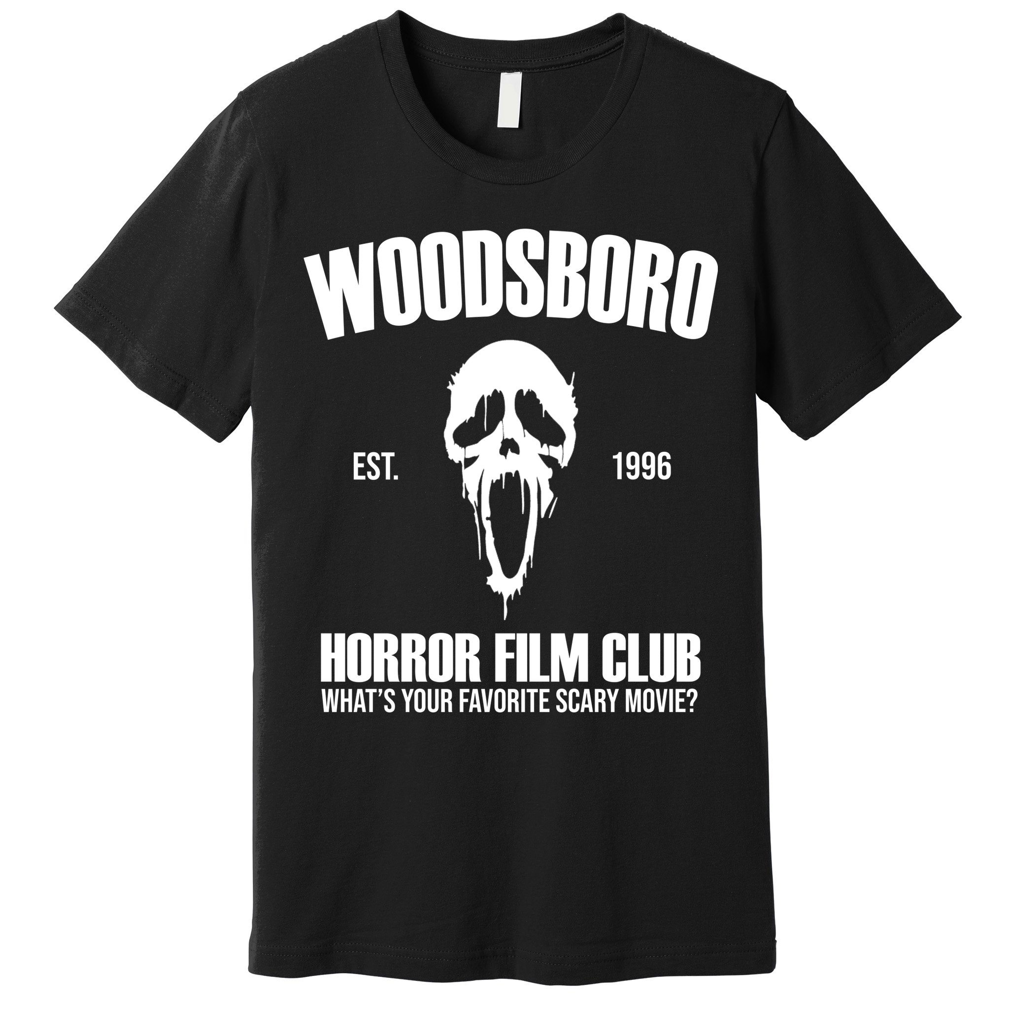Woodsboro Horror Film Club Scary Movie Premium T-Shirt