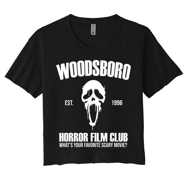 Woodsboro Horror Film Club Scary Movie Crop Top